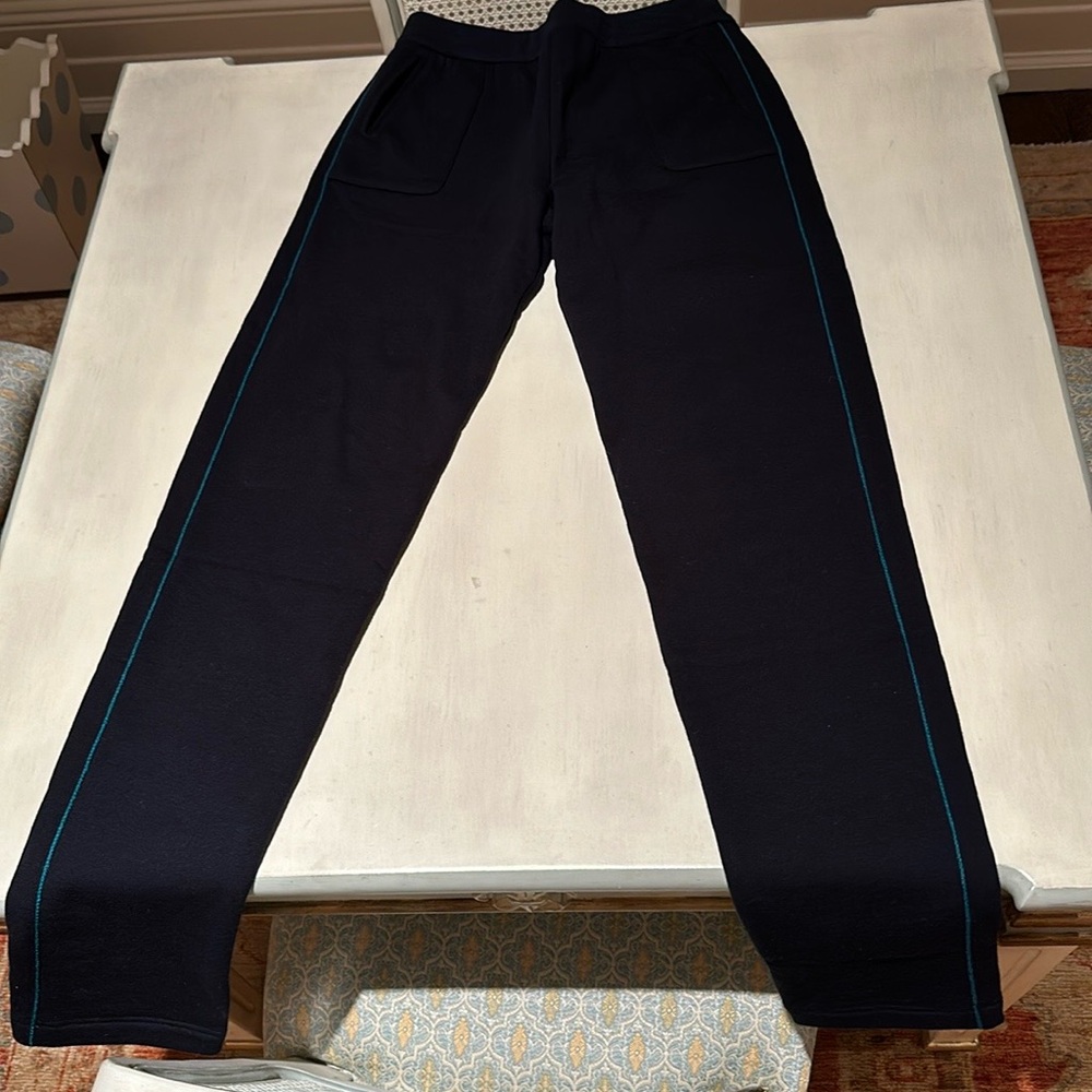 NWT Loro Piana Black with a dark green line sweatpants